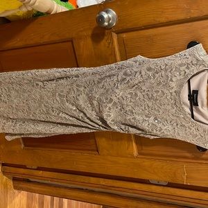 Grey size 10 sequin cocktail dress